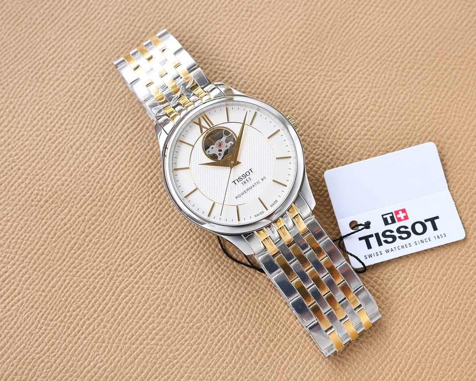 Gold and white  leather and steel at the same price   original single quality      Tissot TISSOT T063.907.11.038.00 Junya series, simple dial design, diameter 42mm, about 7mm ultra-thin dial, comfortable on the hand! Sim