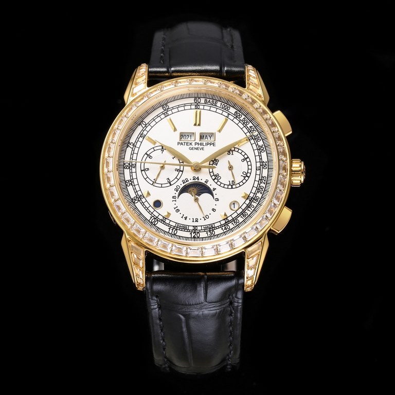 Exclusive to the market, it took 2 years for the customized version of South African diamonds to arrive, consisting of 20 different diamonds with brilliant colors and a buckle embellished with 21 diamonds, the Patek Phil