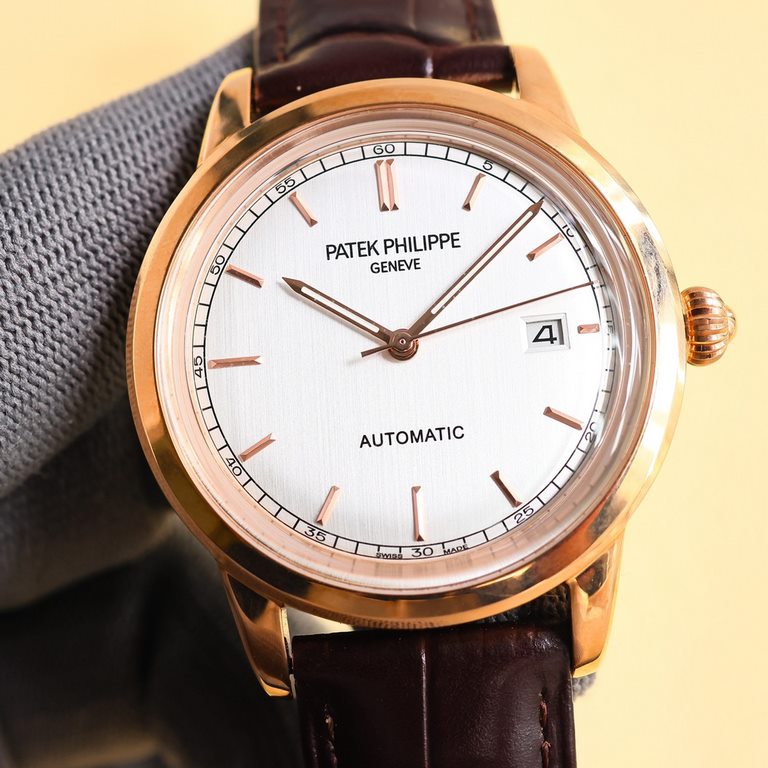 2024  Patek Philippe, hot new style, Patek Philippe new pot cover, took up to 6 months! Ultra-thin men's automatic mechanical wristwatch, using imported original 9015  movement, 28,800 vibrations per hour, zero return  q