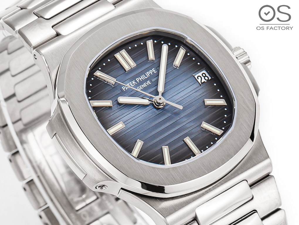 OS Factory V2 version  OSFactory Steel King leading the field of timekeeping, Patek Philippe  Nautilus Nautilus series 57111A the strongest version of the os factory to create an exclusive customized Cal.324 S C upgraded