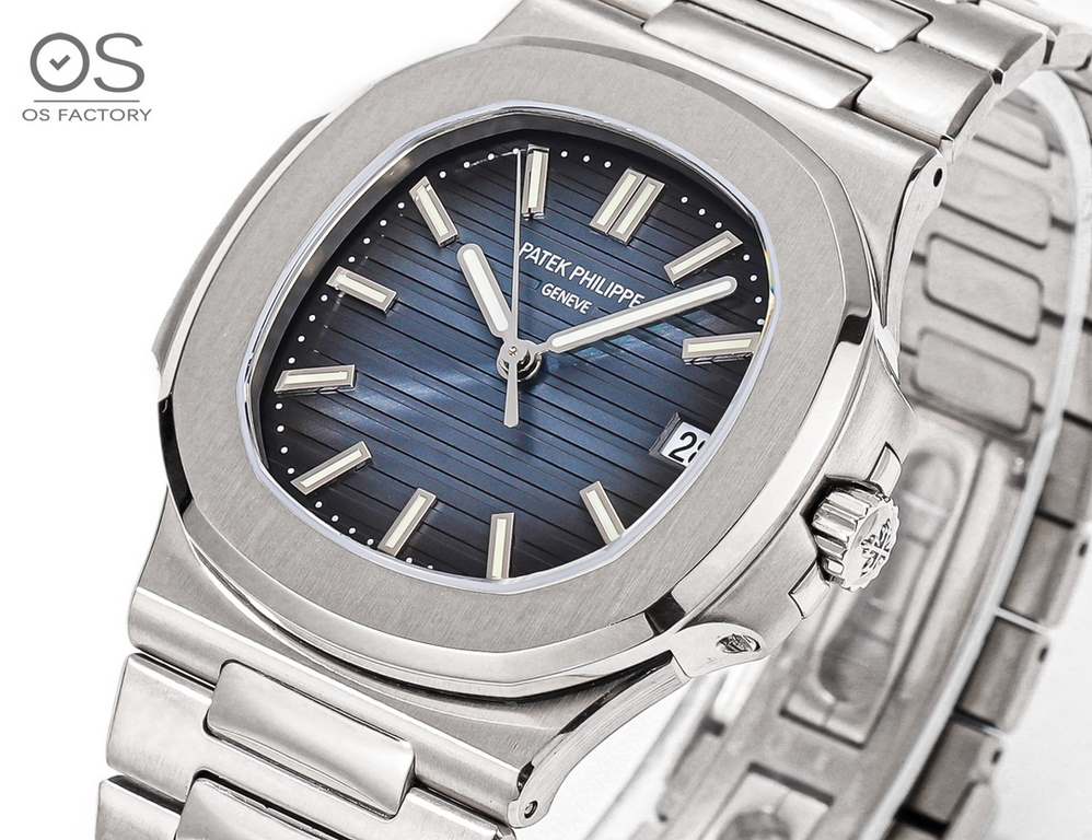 OS Factory V2 version  OSFactory Steel King leading the field of timekeeping, Patek Philippe  Nautilus Nautilus series 57111A the strongest version of the os factory to create an exclusive customized Cal.324 S C upgraded