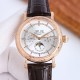 . Patek Philippe 5270P-336 Grande Complication 40mm diameter double-layered stainless steel engraved case, a tribute to the classic design language of cream-colored dial to create a vintage atmosphere, the dial edges are