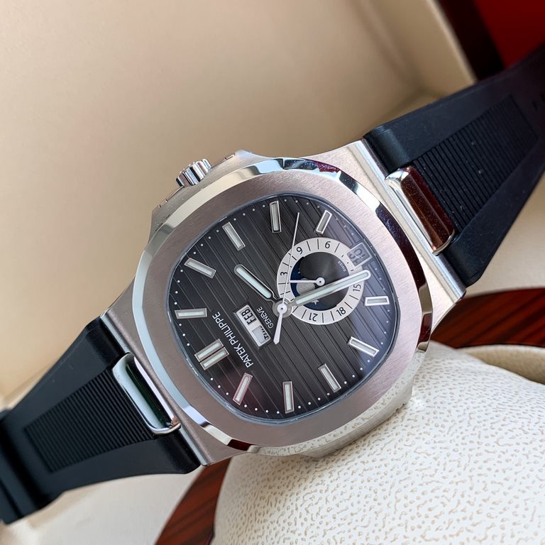 The Patek Philippe Nautilus is a watch with a sturdy construction, a unique personality, and a price tag that is not too expensive compared to other styles of PP. This model doesn't have too many chronograph functions, b