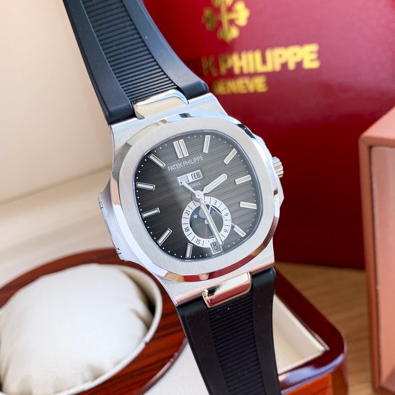 The Patek Philippe Nautilus is a watch with a sturdy construction, a unique personality, and a price tag that is not too expensive compared to other styles of PP. This model doesn't have too many chronograph functions, b