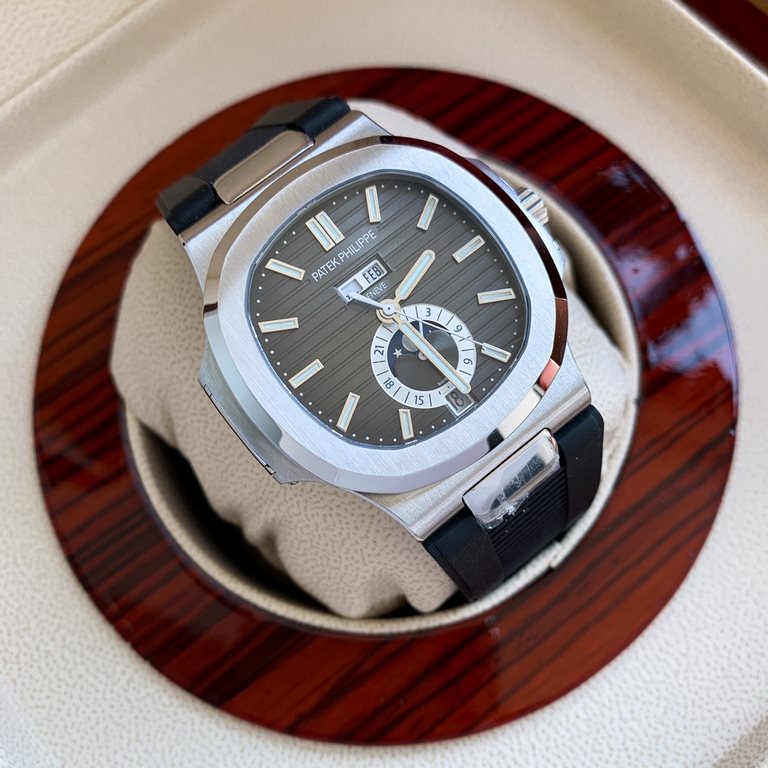 The Patek Philippe Nautilus is a watch with a sturdy construction, a unique personality, and a price tag that is not too expensive compared to other styles of PP. This model doesn't have too many chronograph functions, b