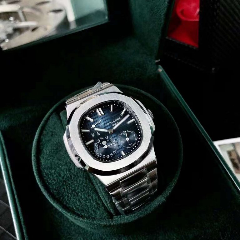 Patek Philippe Nautilus 5712A Arrival The world's most expensive porthole, this porthole-inspired bezel is not round or square, but rather an octagon with curved corners; the shoulder hinges protruding from the left and 