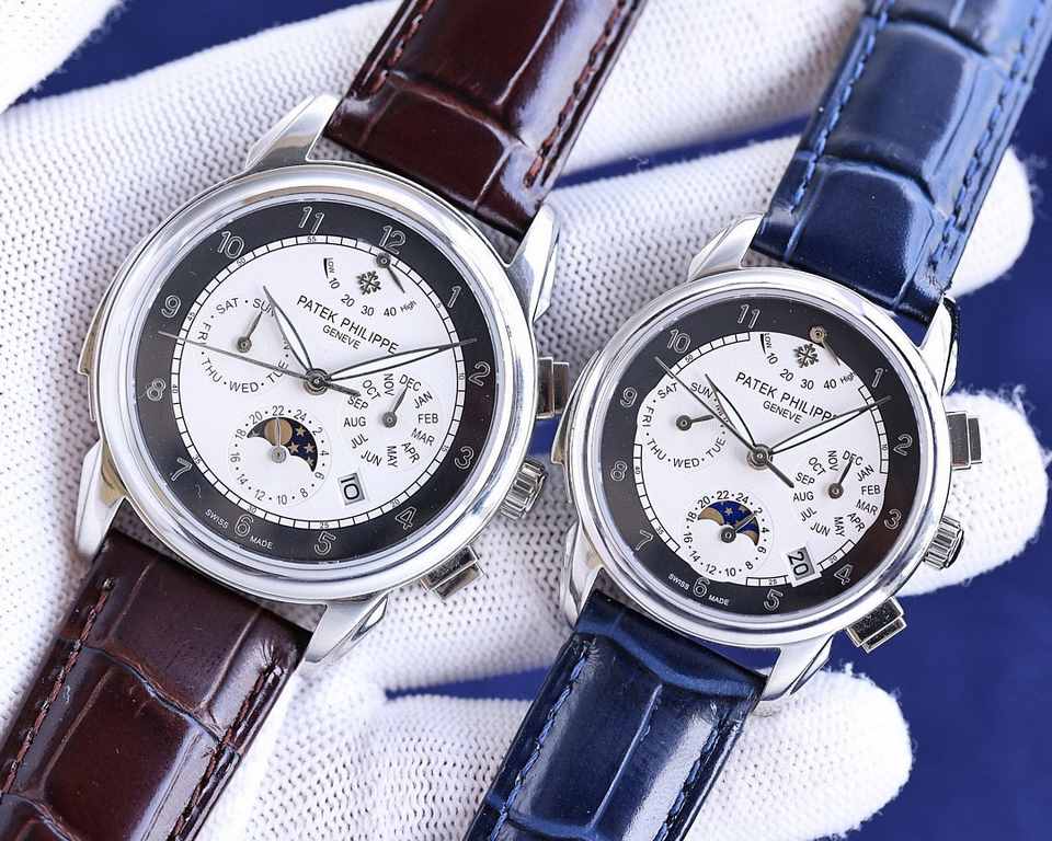 [Rose][Rose] Patek Philippe Patek Philippe Complications Chronograph Collection Shockingly Launched, Perpetual Calendar Couple's Watch! Little Red Book Explosion   Multi-function kinetic 7-hand watch! Details1  equipped 