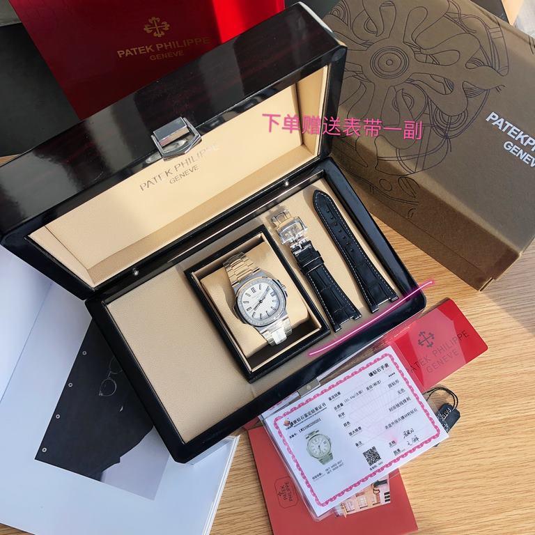 Boxed Support Hong Kong and USA direct shippingPatek Philippe's Nautilus collection, commonly known as the King of Steel, is a sturdy and distinctive watch with a price tag that's not too expensive compared to other PP m