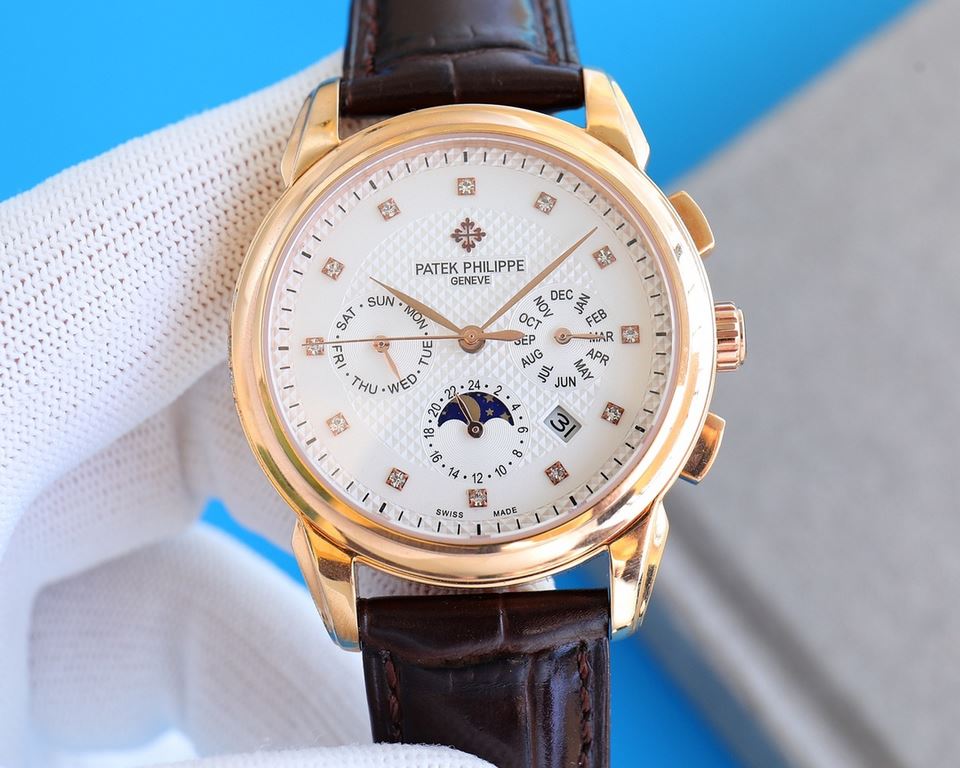 . Patek Philippe (real picture) Patek Philippe Aristocratic work of art! With imported 9100 multifunctional movement (0 repairs) functions (24 hours, day of the week, star, month) imported 316 stainless steel! Imported 3