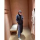 #LouisVuittonLouisVuitton 23Fw Fair Isle Blue Ribbon Stripe Suit Trousers Top