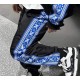 #LouisVuittonLouisVuitton 23Fw Fair Isle Blue Ribbon Stripe Suit Trousers Top