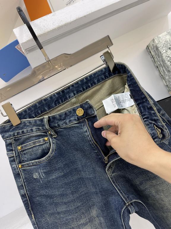 LY donkey brand LV   23 fall and winter new explosive kingpin   stretch jeans official website hot sale   color is super nice   plate type is super good   fall and winter closet must-have versatile single product denim  