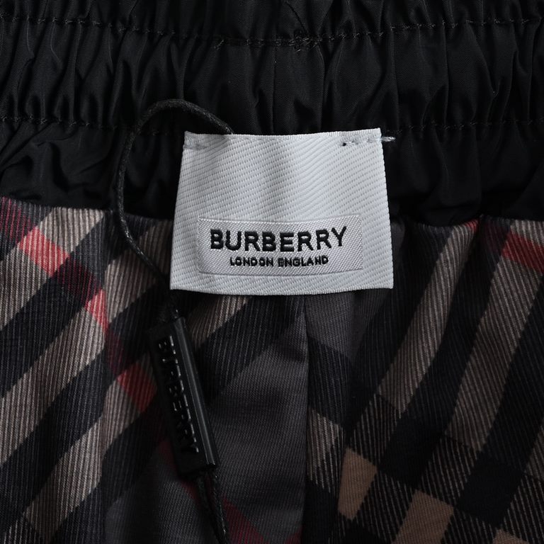 BurberryBurberry 22Fw Technical Fabric TrousersFall and winter new waterproof men's and women's same model sweatpants;Manpower closet hundreds of single product, technology waterproof fabric double layer ultra-light most