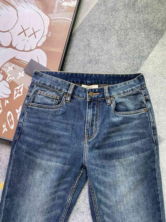 GU Gujia 23FW fall and winter new jeans fabric with elasticity high comfort on the body without a sense of constriction sense of fashionSize 29,30,31,32,33,34,36,38