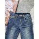 GU Gujia 23FW fall and winter new jeans fabric with elasticity high comfort on the body without a sense of constriction sense of fashionSize 29,30,31,32,33,34,36,38