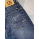 GU Gujia 23FW fall and winter new jeans fabric with elasticity high comfort on the body without a sense of constriction sense of fashionSize 29,30,31,32,33,34,36,38