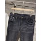 LV 23ss fall and winter new men's casual jeans, top quality! Channel order, official website synchronized sale! Original factory order denim cotton material! Suitable for casualformal wear all kinds of collocation ~ the 