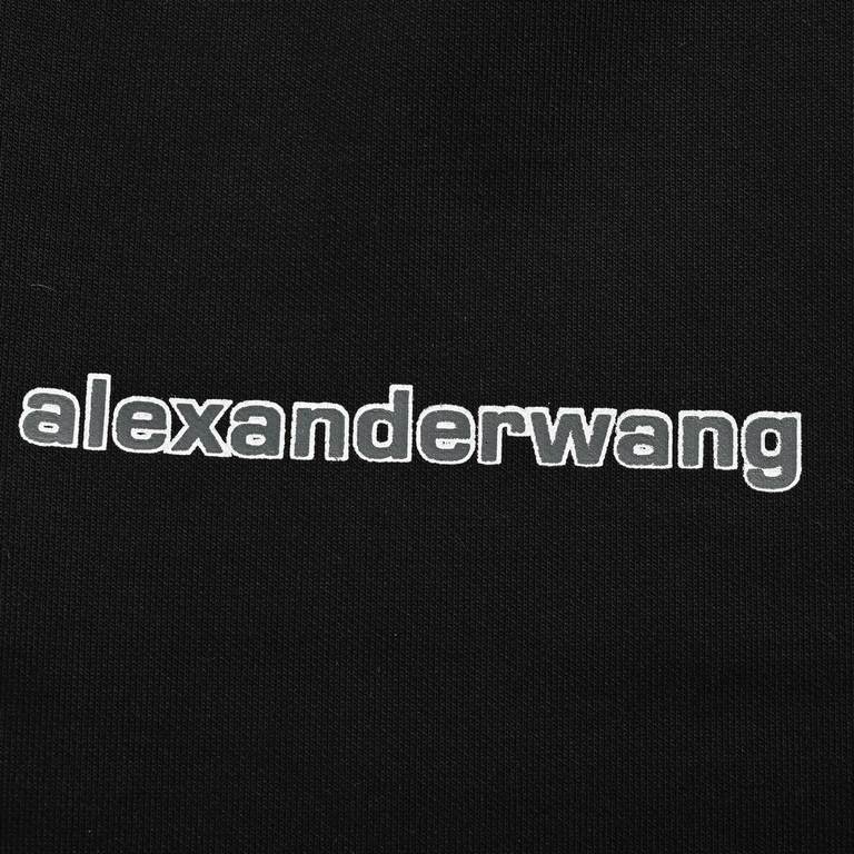 Alexander WangAlexander Wang Basic Small Letter Print TrousersFried street magic OOTD wear magic The color is very positive, very eye-catching! Guest knitted cotton material, fresh and breathable against the skin, belong