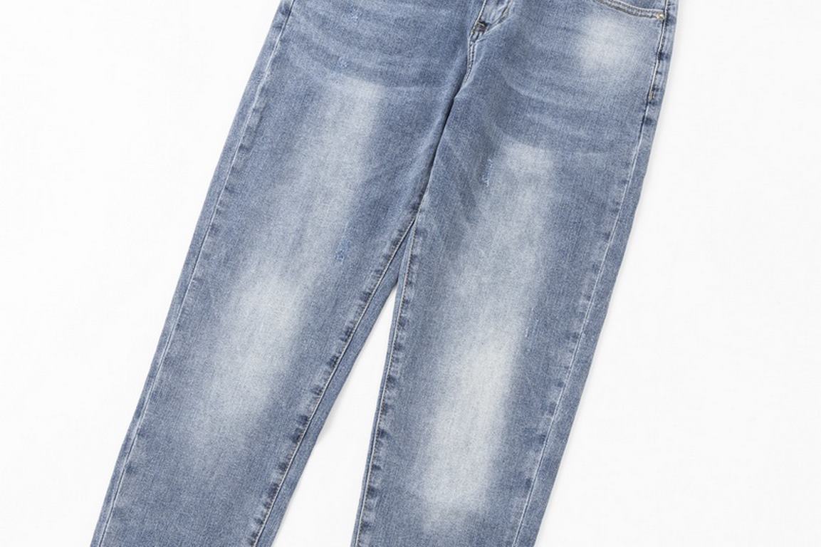 . Dior Classic Old Flower Pocket Jeans 2023 latest products, counter synchronization on sale, the original single goods, washed casual jeans, imported original washed stretch fabric, comfortable and elastic, original har