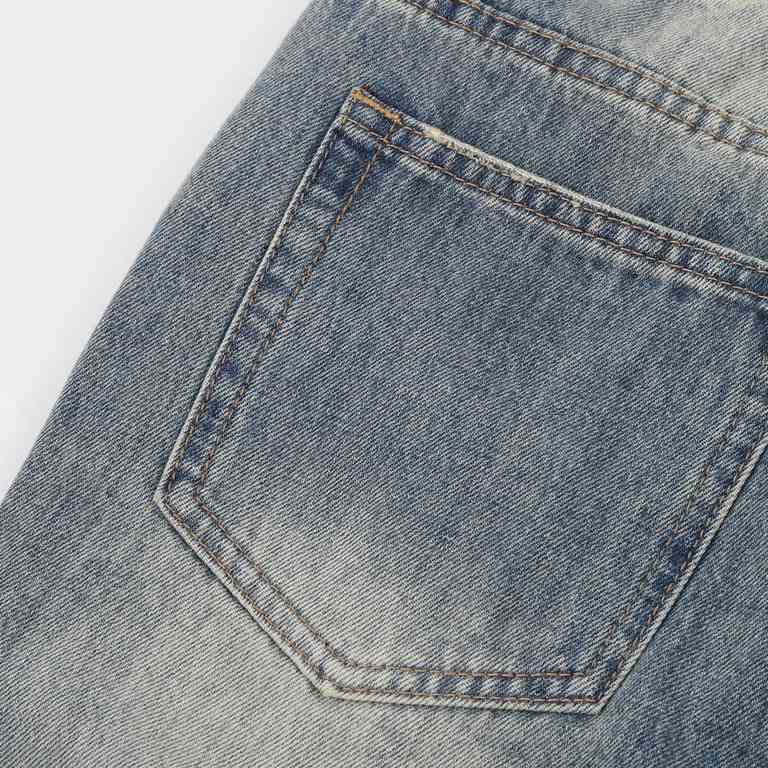 GUCCI  Gucci splicing simple vintage classic jeansSo far this year to do the most awesome jeans, heavy washing process, hidden mystery details are very much, this time the main push of the pants whether version or on the