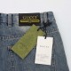 GUCCI  Gucci splicing simple vintage classic jeansSo far this year to do the most awesome jeans, heavy washing process, hidden mystery details are very much, this time the main push of the pants whether version or on the