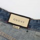 GUCCI  Gucci splicing simple vintage classic jeansSo far this year to do the most awesome jeans, heavy washing process, hidden mystery details are very much, this time the main push of the pants whether version or on the