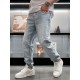 1V 2023 spring and summer new letters logo logo men's small straight Slim jeans! Channel rare out, the market is rare boutique channel source, absolutely can bring you an unexpected wearing experience, sincerely recommen