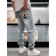 1V 2023 spring and summer new letters logo logo men's small straight Slim jeans! Channel rare out, the market is rare boutique channel source, absolutely can bring you an unexpected wearing experience, sincerely recommen