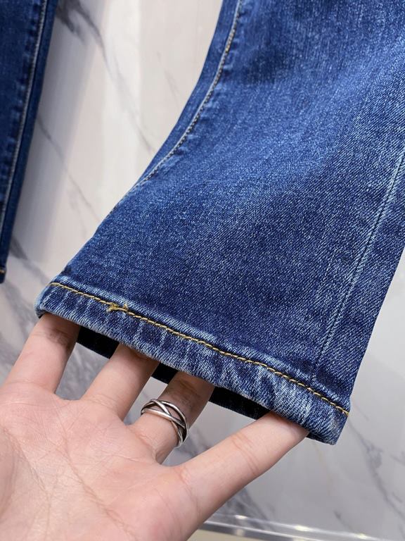 Ermenegildo Zegna 2023ss fall and winter new original single explosive jeans super custom models original hardware super heavy craftsmanship version of the awesome, impeccable detail workmanship! The style is not picky, 