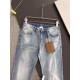 Bur, new casual tannin jeans   spring and summer new The brand logo on the back pocket is embroidered by imported machine vacuum   The body of the garment is washed with heavyweight environmentally friendly plant enzymes