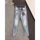 Bur, new casual tannin jeans   spring and summer new The brand logo on the back pocket is embroidered by imported machine vacuum   The body of the garment is washed with heavyweight environmentally friendly plant enzymes