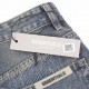 FEAR OF GOD Washed Destroyed JeansA washed denim that is definitely worth buying, at first glance the color and texture will make you goggle. Custom 8s11 denim fabric, laser ripped holes, washed and shaped, full set of c