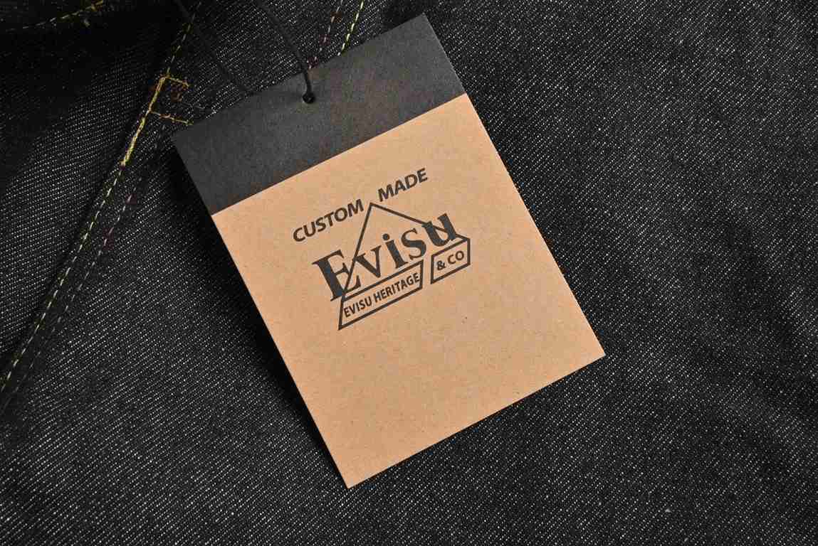 EVISUFukujin 23Fw Big M Surf Lane Printed JeansDENIM plain weave twill denim fabric, fabric sweat-absorbing and breathable, not tight, wearing comfortable and skin-friendly, woven by the weaving process of machine weavin