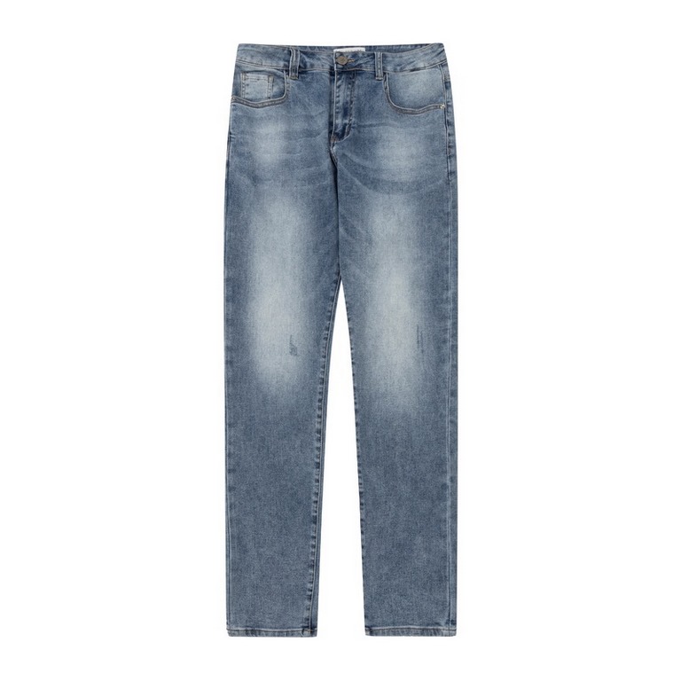 Balenciaga, classic monogrammed logo jeans, unisexColor：blueSize：28.30.32.34.36