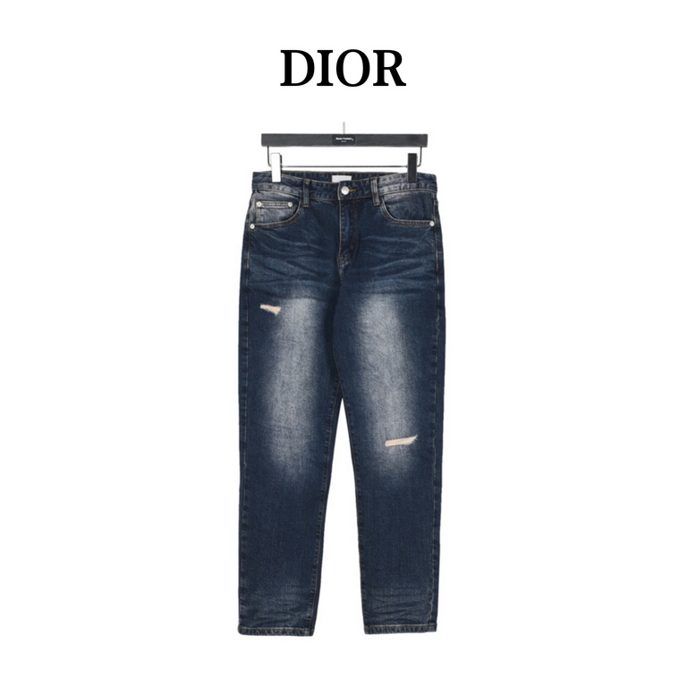 DIOR  Dior Pocket embroidery full print denim pants So far this year to do the most bullish jeans, heavy wash process, hidden mystery details are very much, this time the main push of the pants either version or on the b