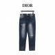 DIOR  Dior Pocket embroidery full print denim pants So far this year to do the most bullish jeans, heavy wash process, hidden mystery details are very much, this time the main push of the pants either version or on the b