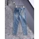 DH's 23SS new jeans High-end quality Slim fit Fabric with stretch Comfortable fit Good shape No binding on the body Size 30, 31, 32, 33, 34, 36, 38.