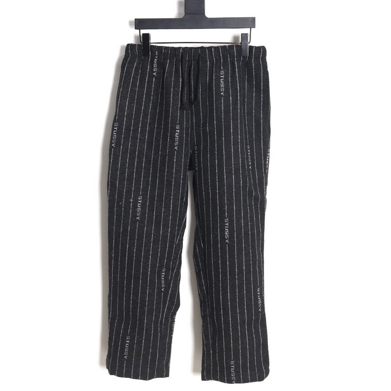 Nike x Stussy Nike Stussy co-branded SS23 wool striped straight long casual pantsIt took two months to customize the fabric Original consistent (including wool) crafted version details to the top fabric thick every detai