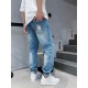 BUR original single men's fashion models denim jeans, Hong Kong trading company goods, pure foreign channels, top Thai OEM products, the official website to promote the sale of the latest limited edition of the Year of t