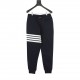 ThomBrowneThomBrowne Classic Color Woven Vertical Leg Sweatpants#The fabric is made of professional staple spinning surface 32s touch delicate inner 8s, stiff and shapely, the weight is up to 380g, the starting order qua