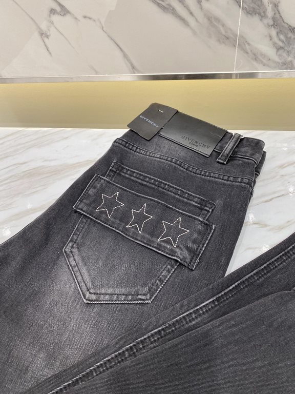 Gee family 2023 early fall new casual jeans, high-end customized series. Imported high-density customized cotton tannin fabric comfortable and soft skin-friendly, straight and not easy to wrinkle, original hardware. In-k