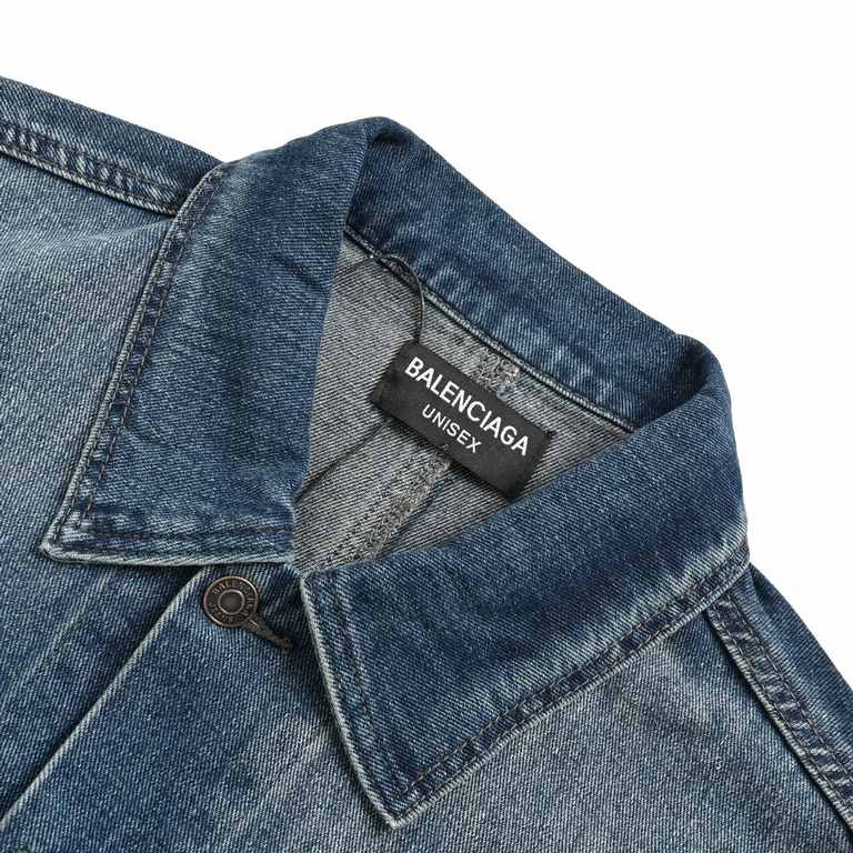 BalenciagaParisian 23Fw Deconstructed Pants Jeans JacketExclusive custom denim 460 grams of high-end custom fabrics, the process is tedious and extremely complex, the overall trouser jacket restructuring presents excelle