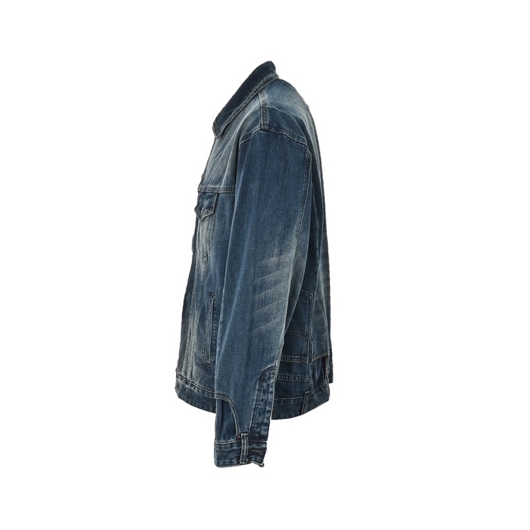 BalenciagaParisian 23Fw Deconstructed Pants Jeans JacketExclusive custom denim 460 grams of high-end custom fabrics, the process is tedious and extremely complex, the overall trouser jacket restructuring presents excelle