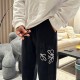 Loewe 2023 fall and winter new casual pants! Synchronized sale on the official website. Brand classic LOGO casual pants , customized fabric, excellent comfort, strong hand touch. Highly recognizable, perfect quality craf