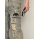 BalenciagaBalenciaga Locker Ripped Vintage Jeans Top #