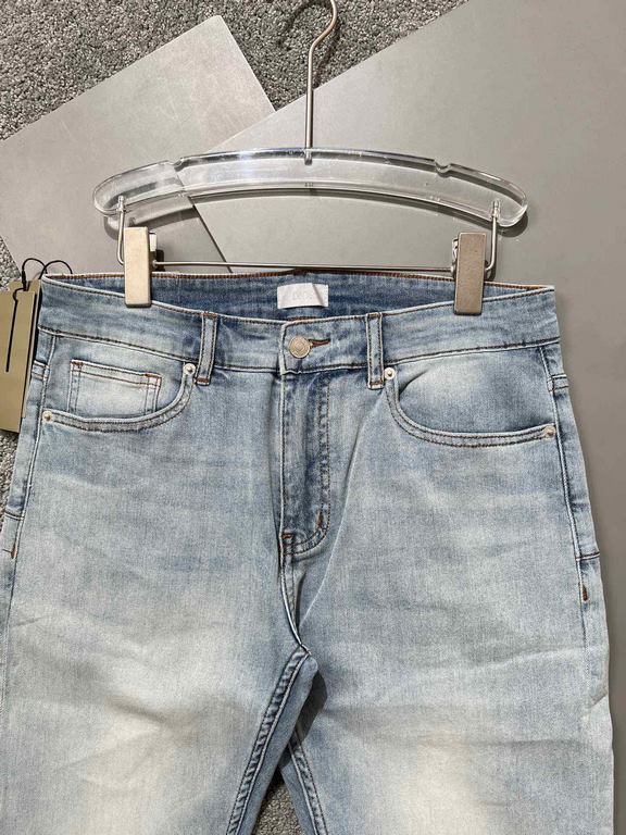 Dior 2023 spring and summer new   original single jeans   perfect inner hem, original fashion classic design   exquisite hardware accessories embellishment in the details of the consideration of all aspects of the workma