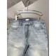 Dior 2023 spring and summer new   original single jeans   perfect inner hem, original fashion classic design   exquisite hardware accessories embellishment in the details of the consideration of all aspects of the workma