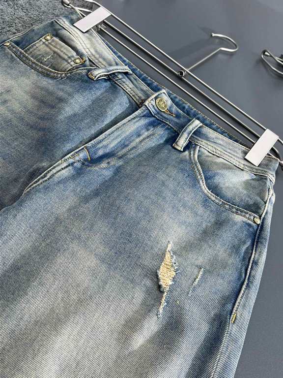 Donkey Family 23SS high-end custom jeans Latest fashion week runway models Original color yeast wash process Selected heavyweight denim fabrics, comfortable and skin-friendly Original hardware accessories accessories Cub