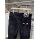 Fendi 23ss fall and winter new men's casual jeans, top quality! Channel order, official website synchronized sale! Original factory order denim cotton material! Suitable for casualformal wear all kinds of collocation ~ t