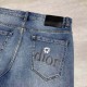 Dior [New] channel boutique.2023 spring and summer CD letters embroidered LOGO casual jeans Modern fashion tailoring pattern design, can easily match the clothes, set off the modern timeless CD fashion.Woven from Denim c